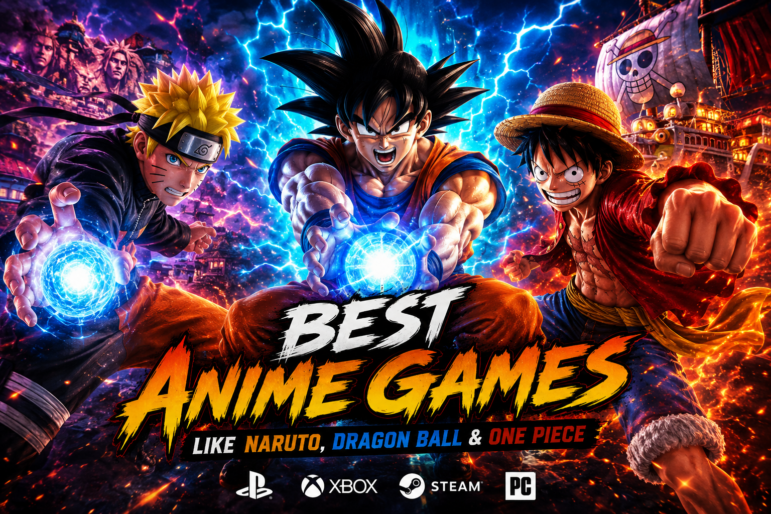 Best Anime Games Like Naruto, Dragon Ball & One Piece