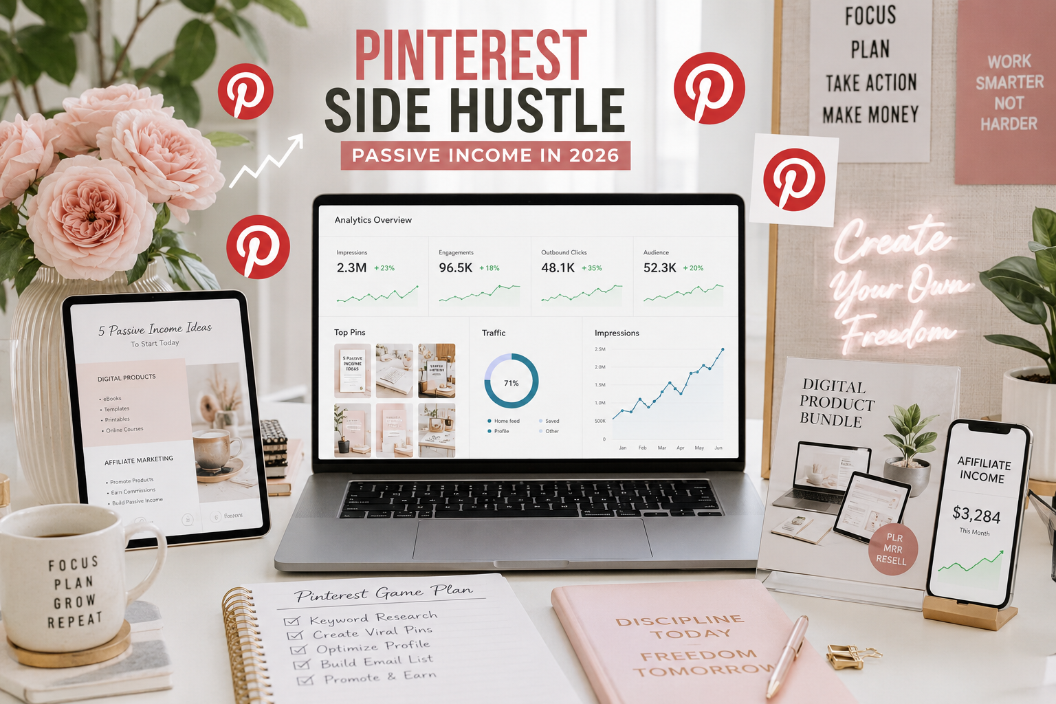 Pinterest Side Hustle Ideas 2026: Make Money Online with Pinterest