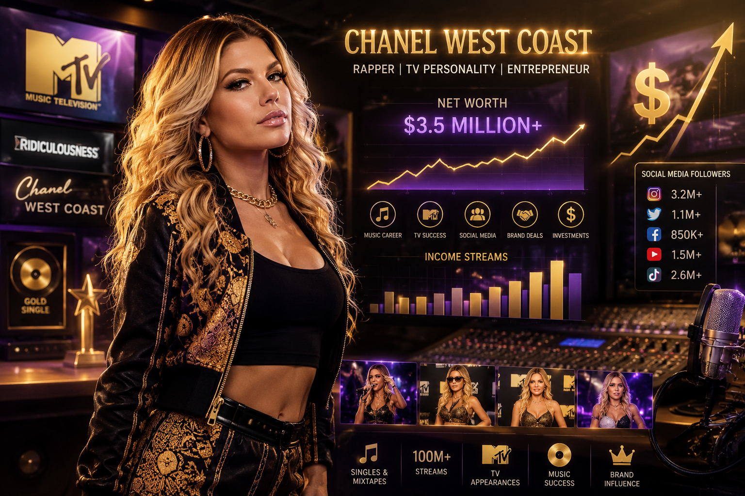 Chanel West Coast Net Worth 2026: Income, Career, and Earnings Breakdown