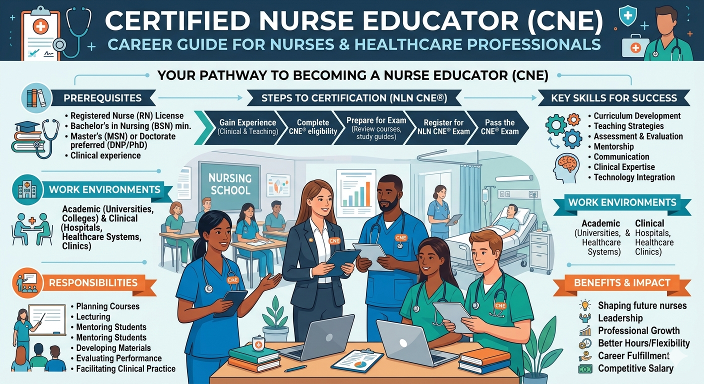 Certified Nurse Educator Career Guide for Nurses & Healthcare Professionals